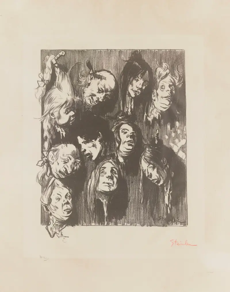 Tio mord för en slant av Théophile Alexandre Steinlen