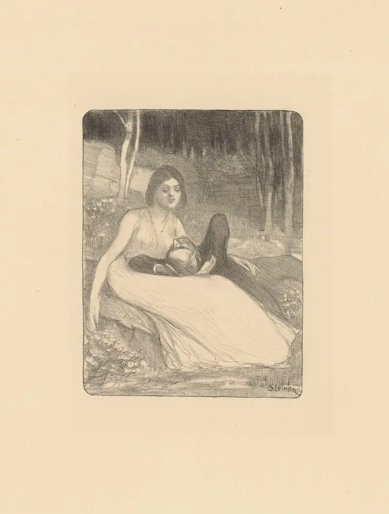 Elle! av Théophile Alexandre Steinlen