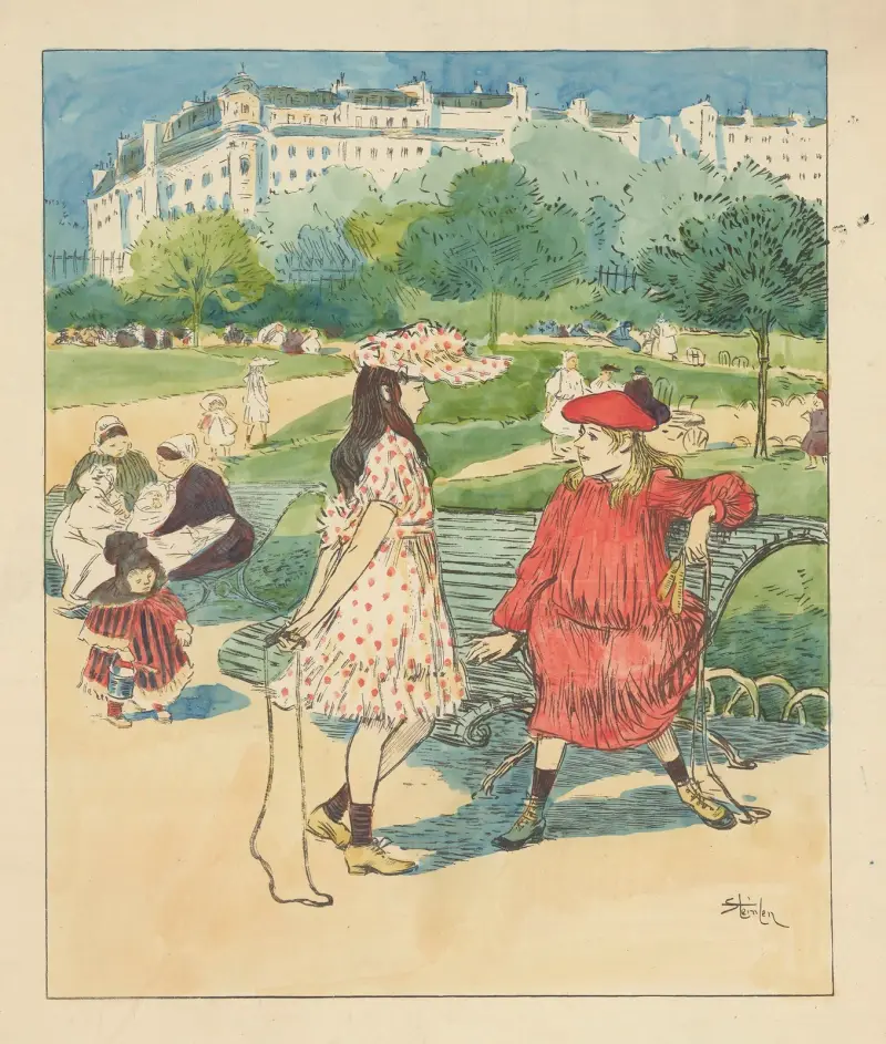 Enfantillage av Théophile Alexandre Steinlen