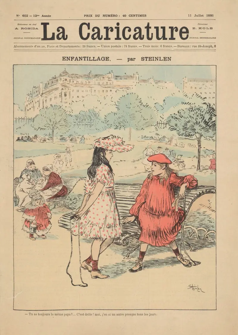 Enfantillage av Théophile Alexandre Steinlen