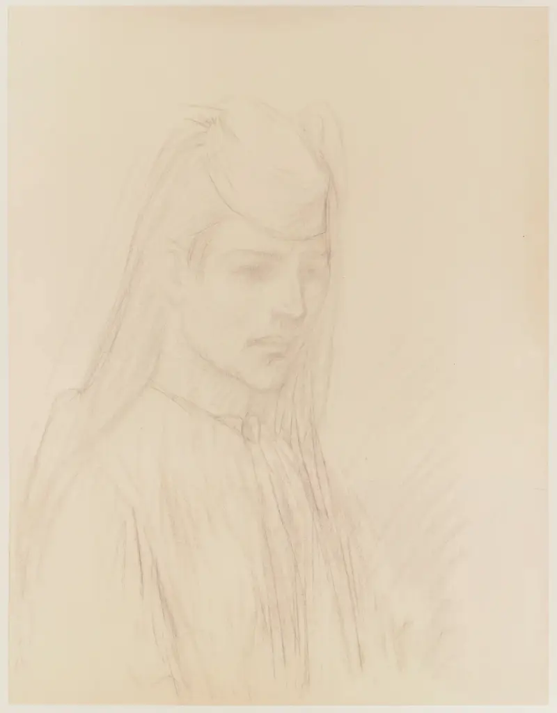 Kvinna i halvbild – kolsortererska av Théophile Alexandre Steinlen