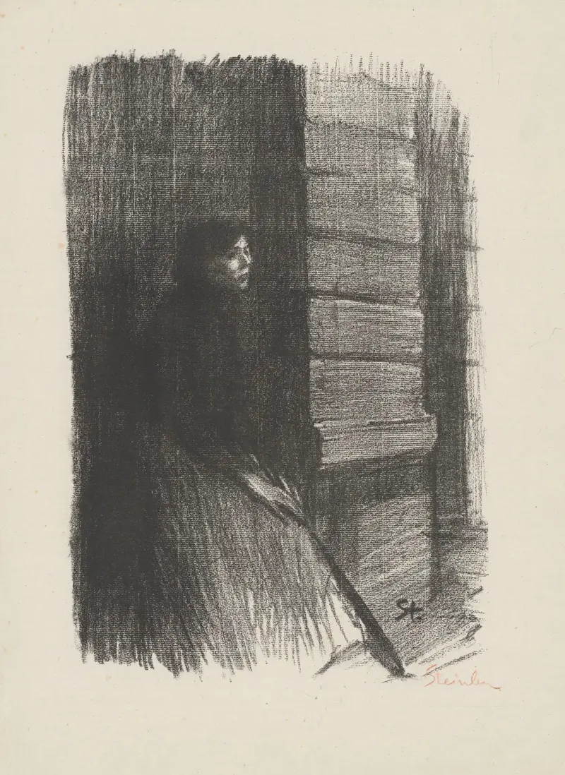 Femme triste av Théophile Alexandre Steinlen