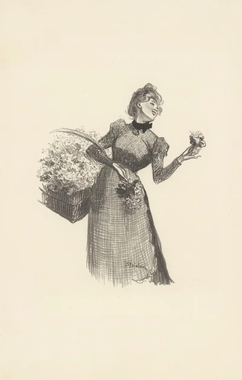 Fleurettes av Théophile Alexandre Steinlen