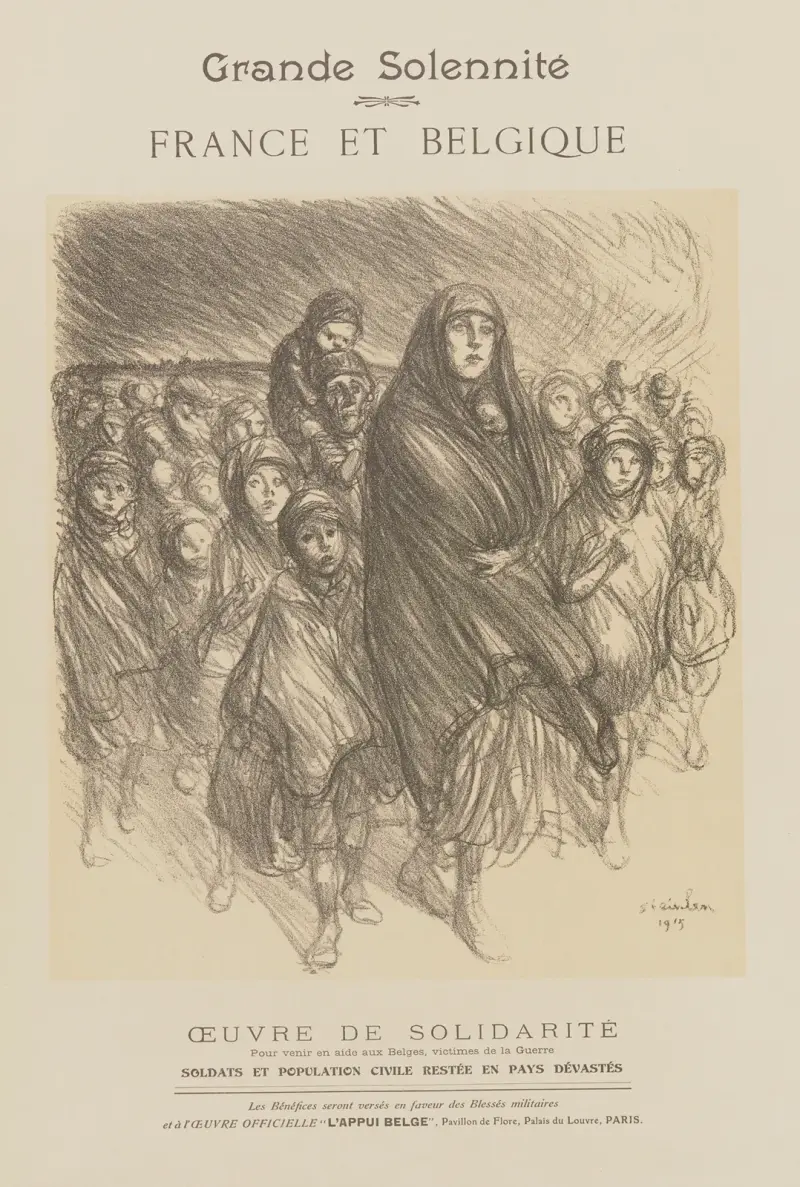 France et Belgique – programme av Théophile Alexandre Steinlen