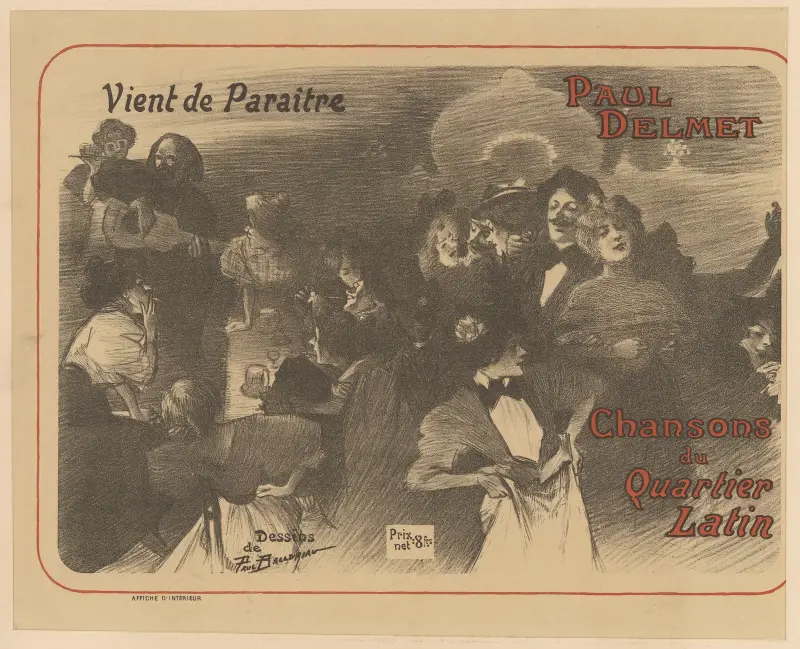Chansons de Montmartre, Paul Delmet av Théophile Alexandre Steinlen