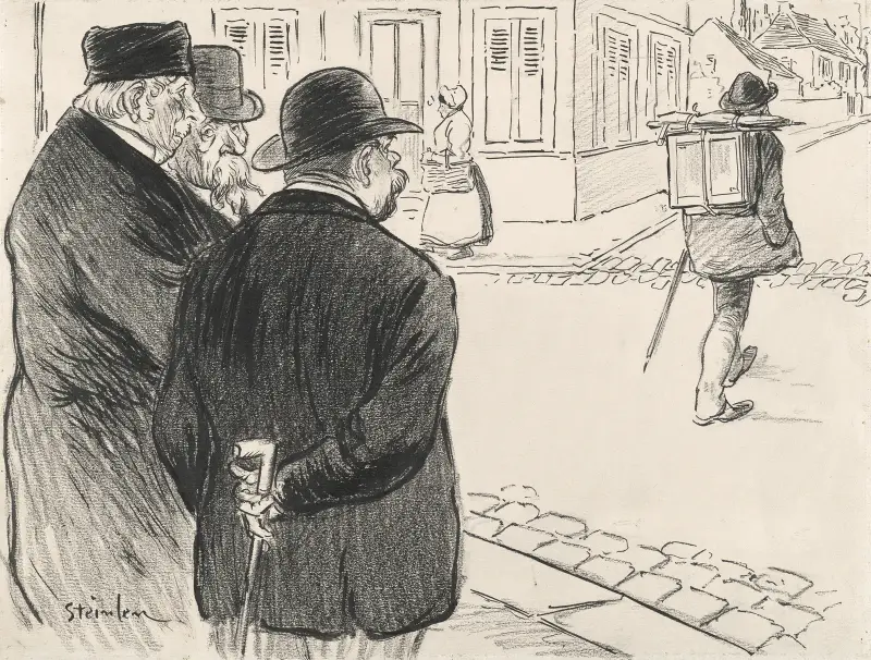 He Acts Like a Painter av Théophile Alexandre Steinlen