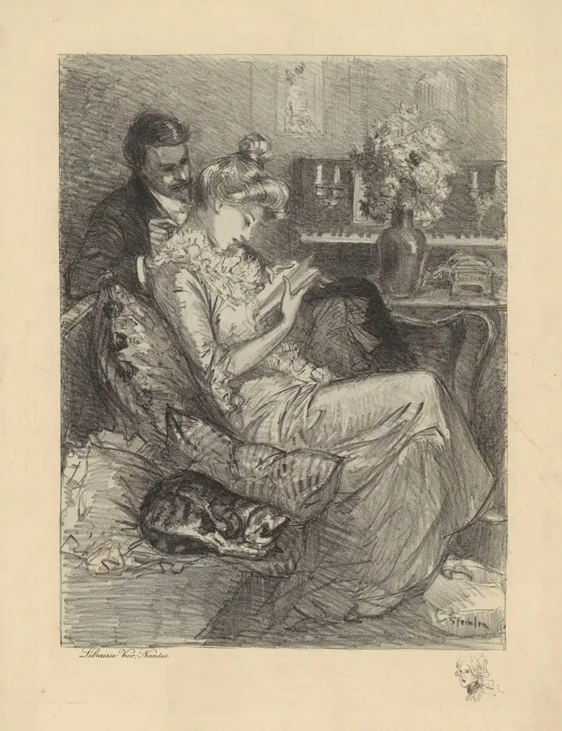 Intimité av Théophile Alexandre Steinlen