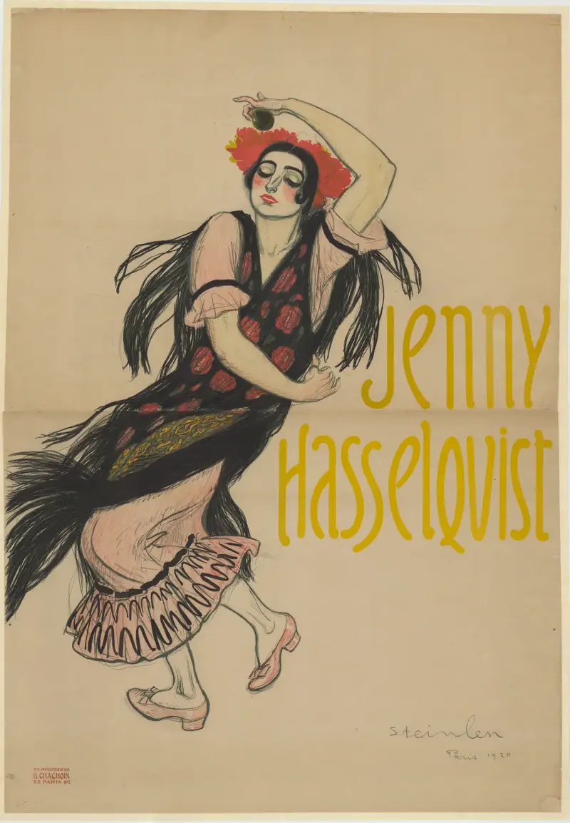 Jenny Hasselquist av Théophile Alexandre Steinlen