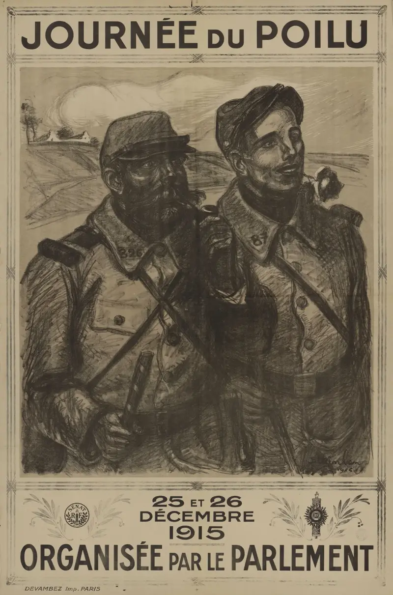 Journée du poilu 25 et 26 décembre 1915 organisée par le parlement av Théophile Alexandre Steinlen