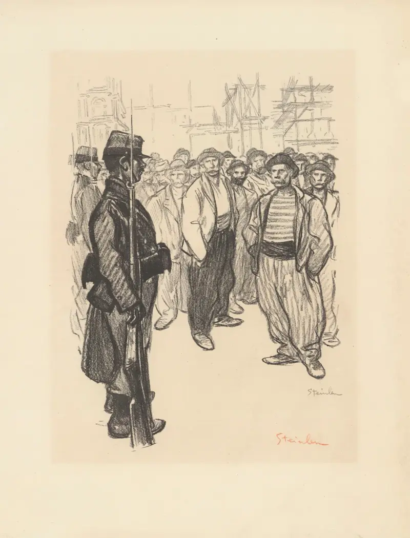 Judarnas strejk av Théophile Alexandre Steinlen