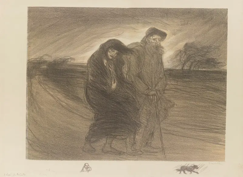 La rafale av Théophile Alexandre Steinlen