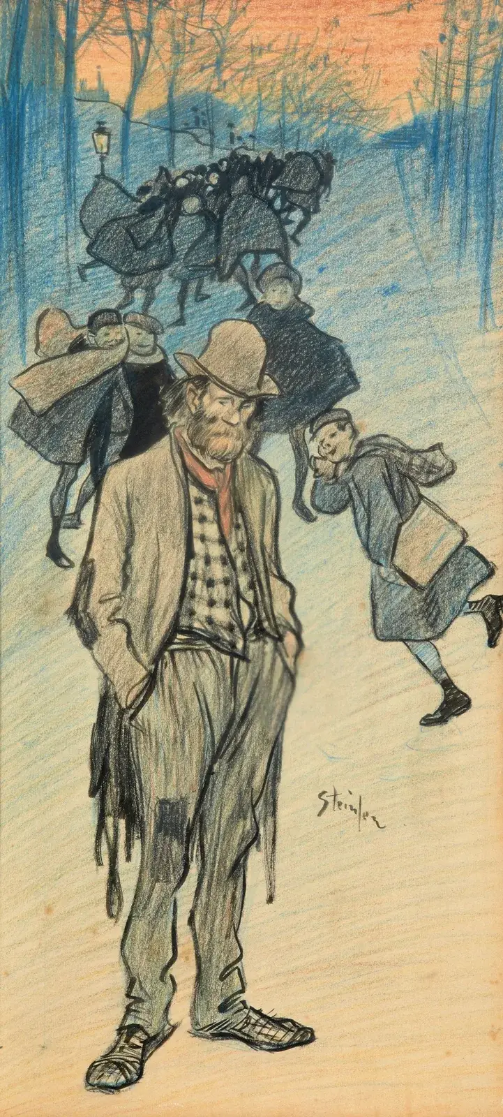 Skolans utsläpp av Théophile Alexandre Steinlen