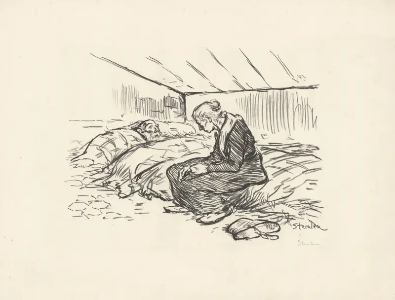 Änkan av Théophile Alexandre Steinlen