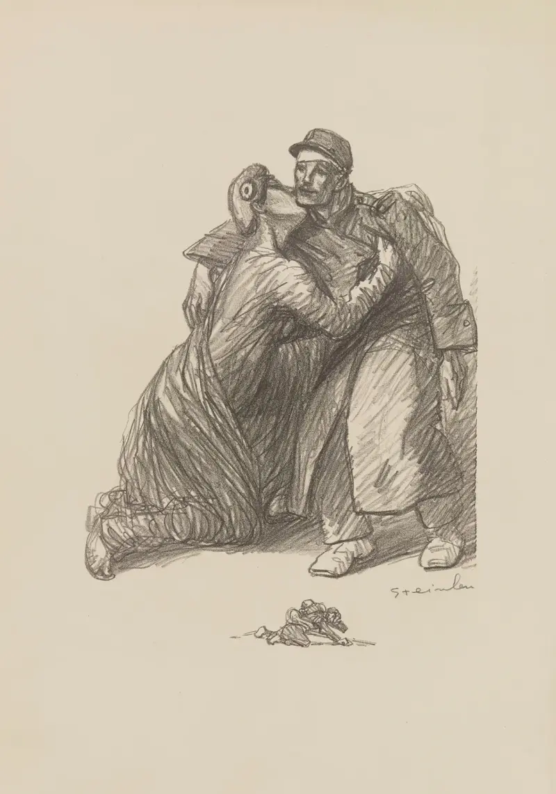 Hjälp till de sårade av Théophile Alexandre Steinlen