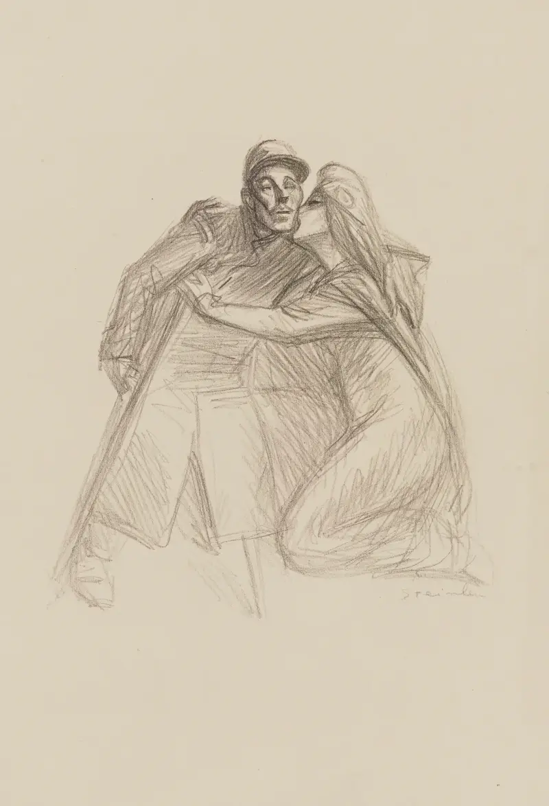 Hjälp till krigets lemlästade av Théophile Alexandre Steinlen