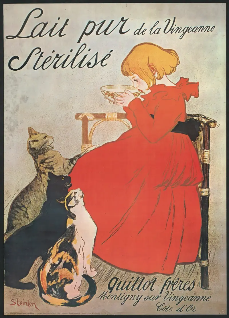 Lait pur de la Vingeanne Stérilisé av Théophile Alexandre Steinlen