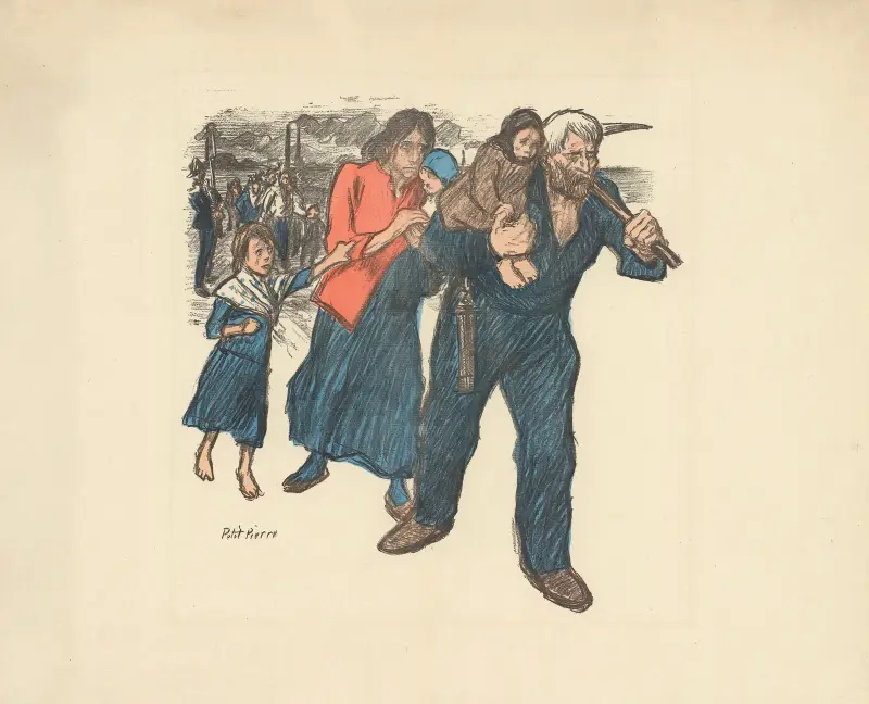 L’Attentat du Pas-de-Calais av Théophile Alexandre Steinlen
