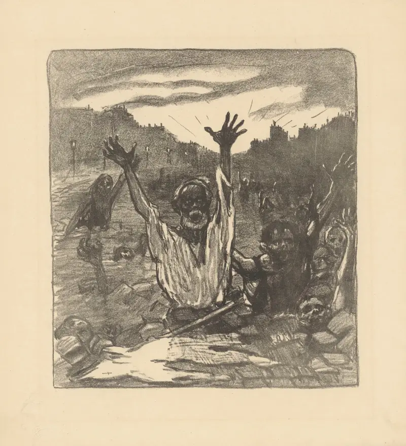 Der Schrei des Pflasters! von Théophile Alexandre Steinlen