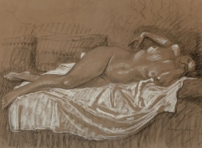 Modellens vila av Théophile Alexandre Steinlen