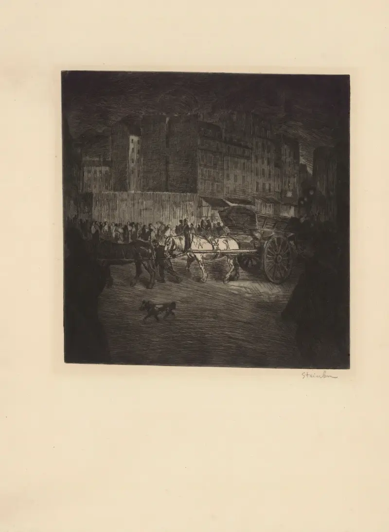 Skottkärran av Théophile Alexandre Steinlen