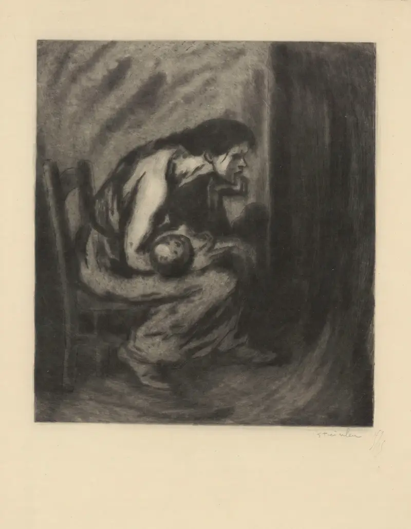 L’Enfant malade av Théophile Alexandre Steinlen