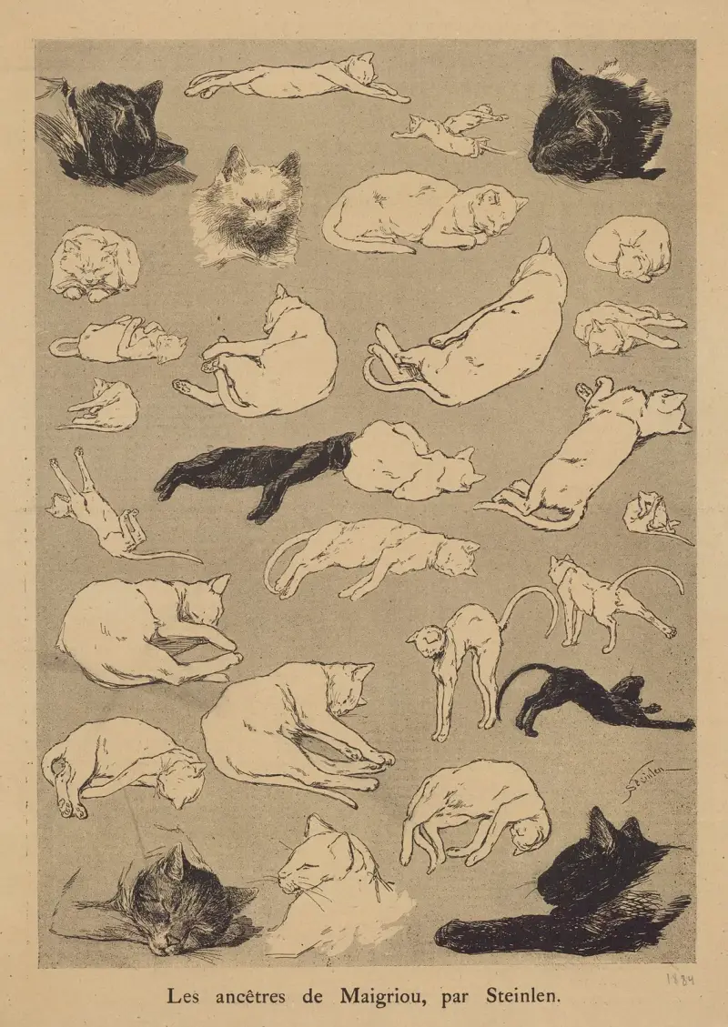 Maigrious förfäder av Théophile Alexandre Steinlen