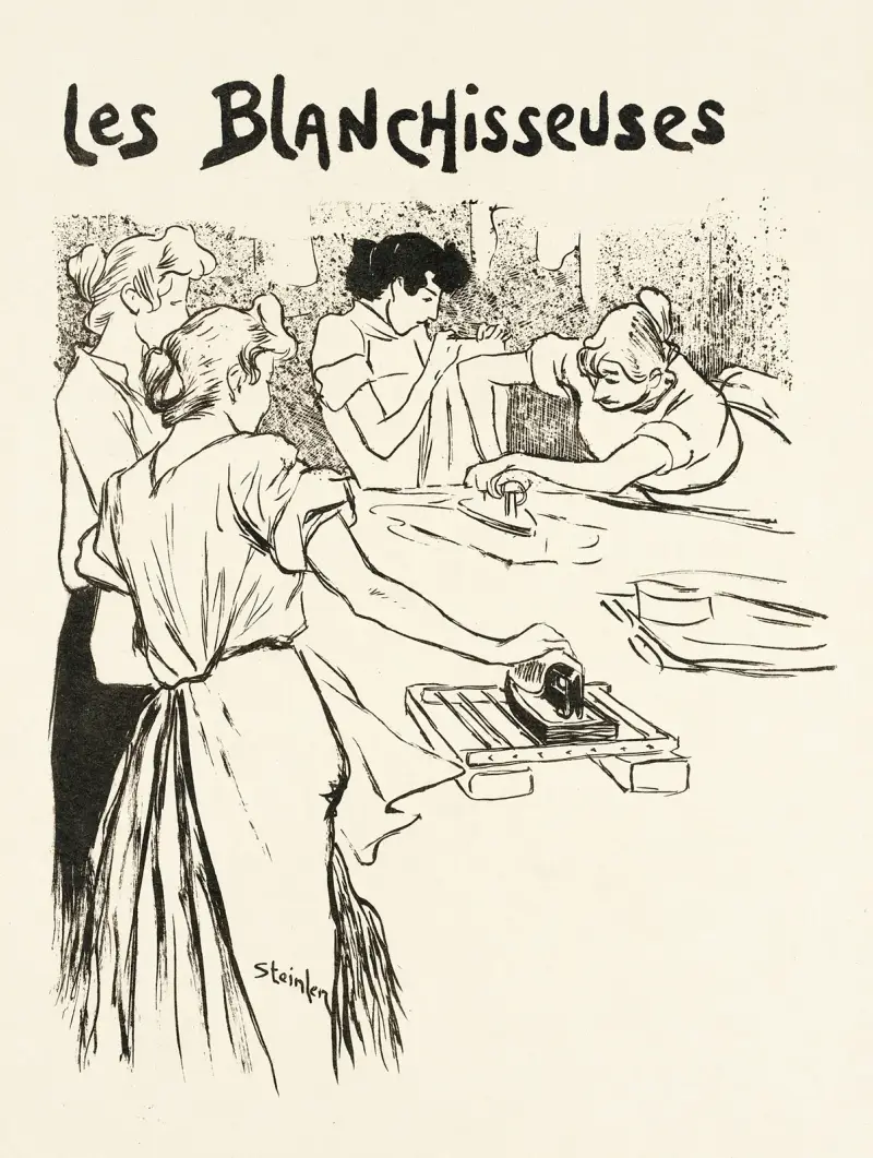 Tvätterskorna av Théophile Alexandre Steinlen