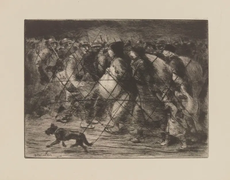 De två processionerna av Théophile Alexandre Steinlen