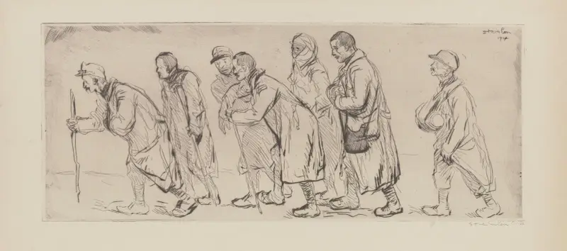 Die Ausgestoßenen von Théophile Alexandre Steinlen