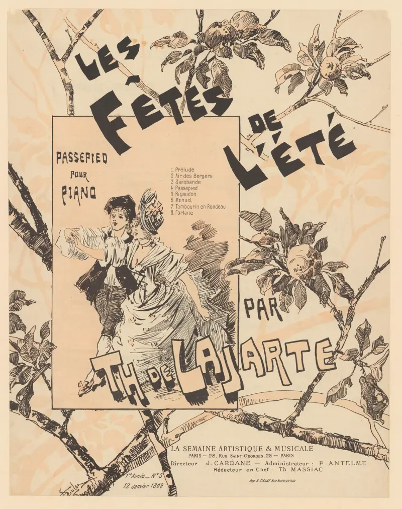 Sommarfesterna av Théophile Alexandre Steinlen