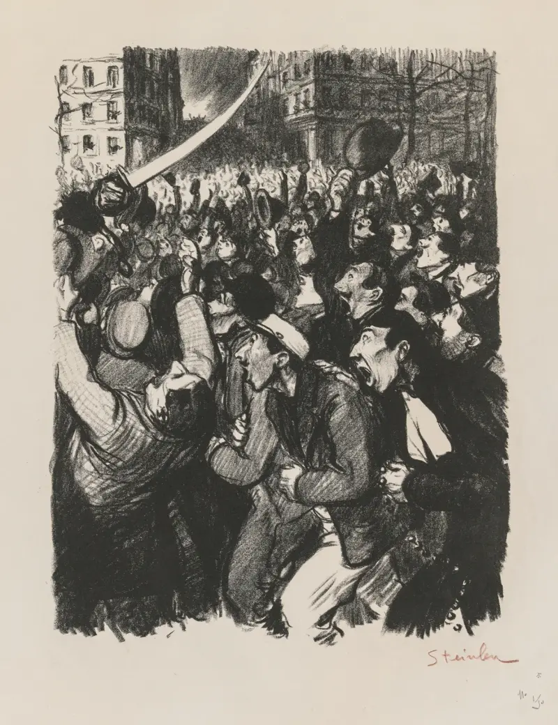 Die Schafe von Boisdeffre von Théophile Alexandre Steinlen