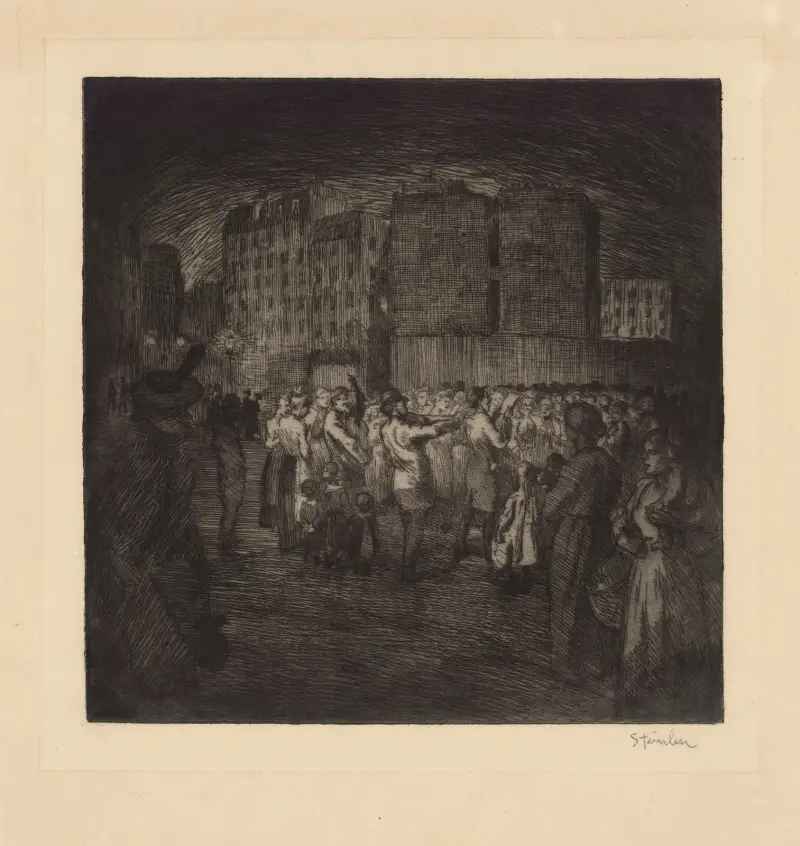 Små gatusångare av Théophile Alexandre Steinlen