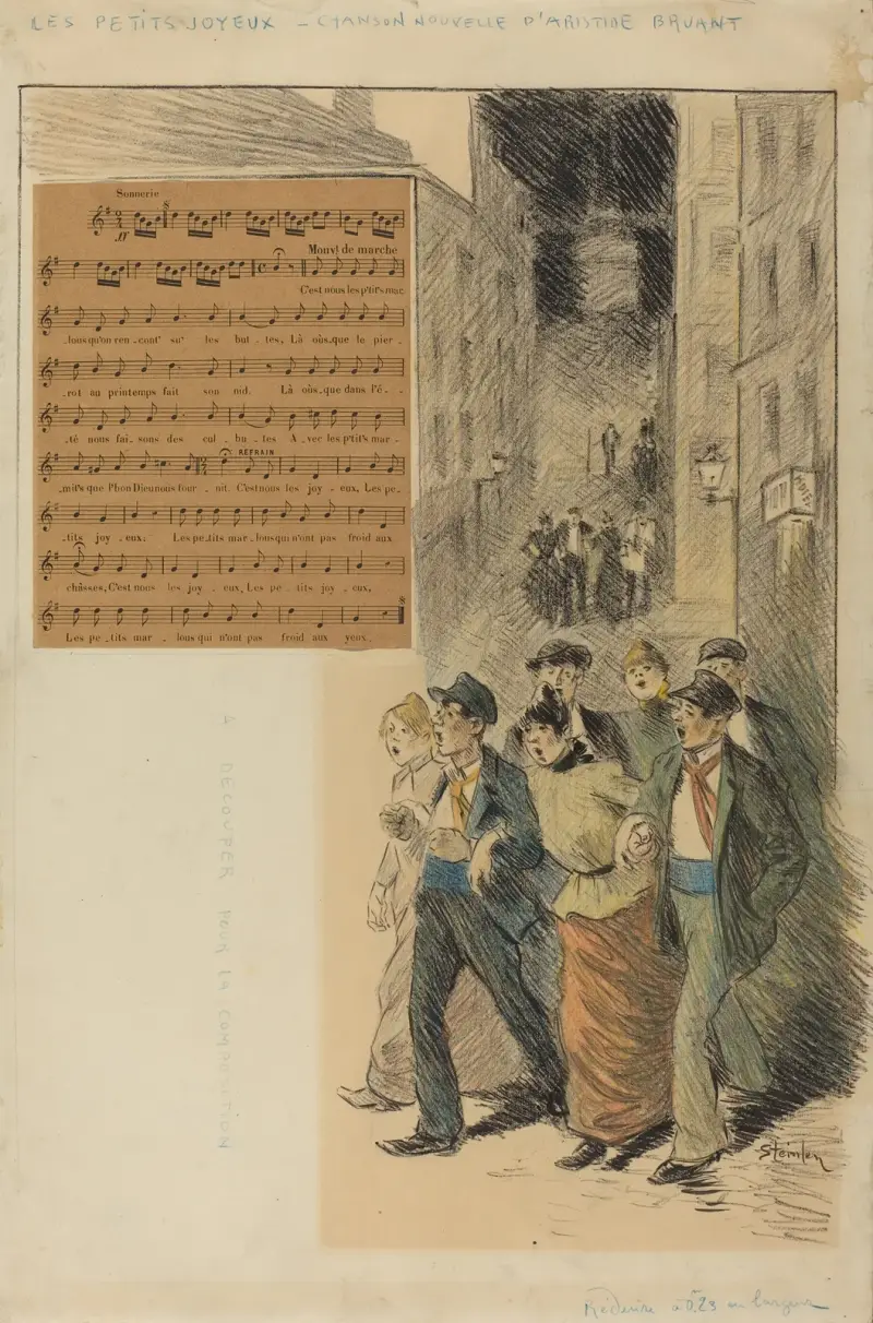 Les Petits Joyeux av Théophile Alexandre Steinlen