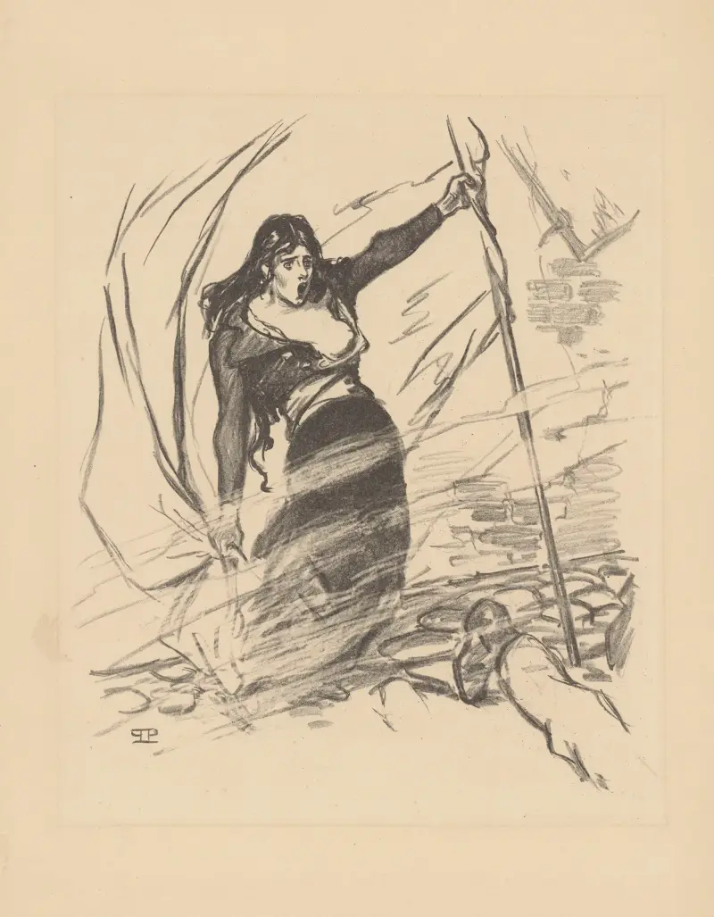 Mai 1871 av Théophile Alexandre Steinlen