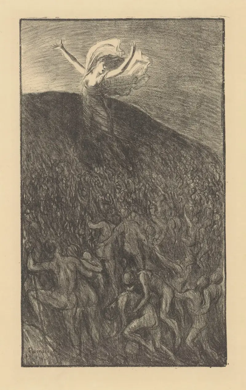 Marsch mot ljuset av Théophile Alexandre Steinlen