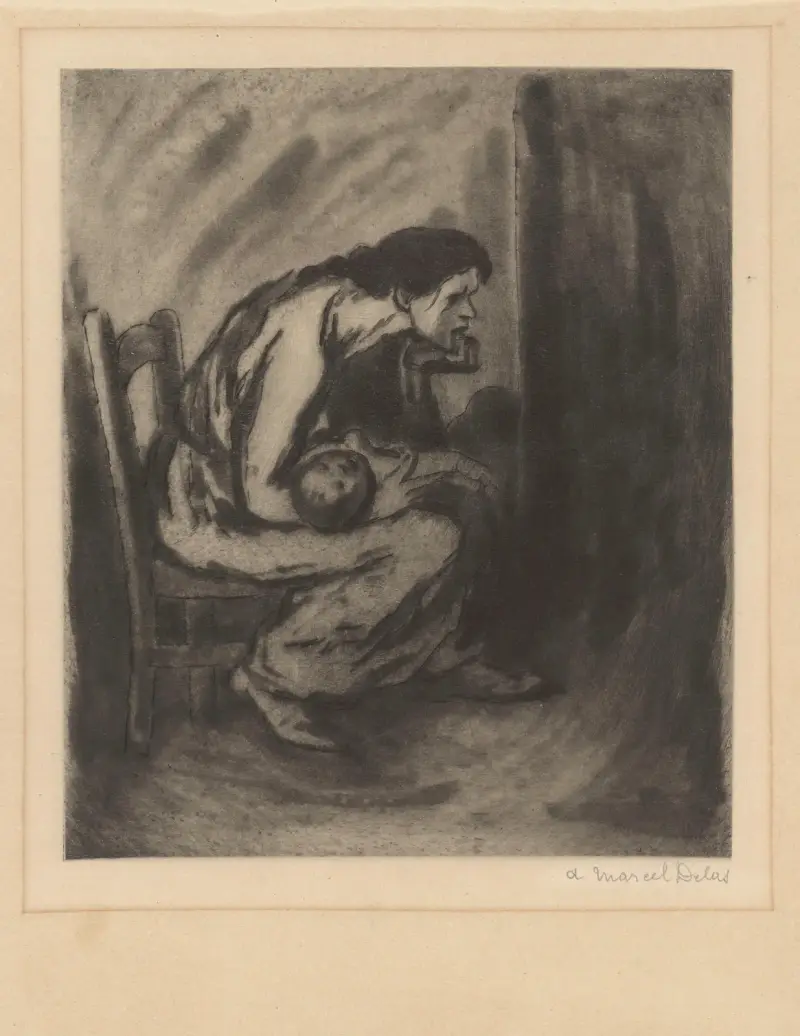 Mor och dotter av Théophile Alexandre Steinlen