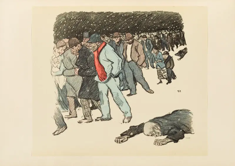 Misär i snön av Théophile Alexandre Steinlen
