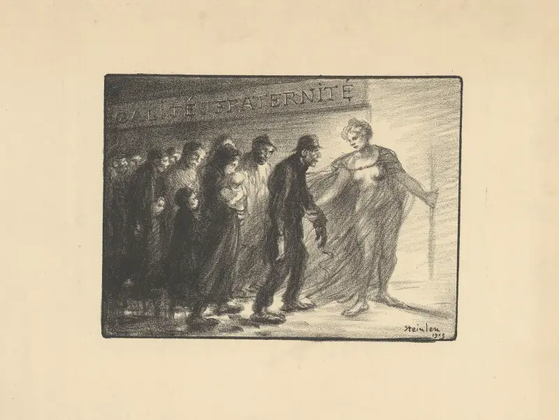 Verk från garderoben i 18:e arrondissementet av Théophile Alexandre Steinlen