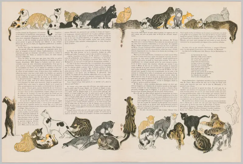 On Cats von Jacques Dalbray von Théophile Alexandre Steinlen