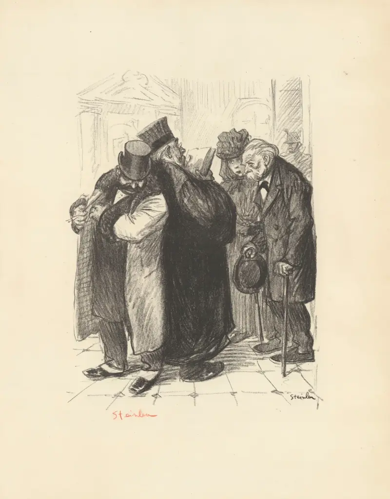 De rånas vid lagens hörn av Théophile Alexandre Steinlen