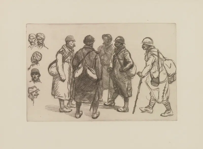 Permissionnaires n° 1 av Théophile Alexandre Steinlen