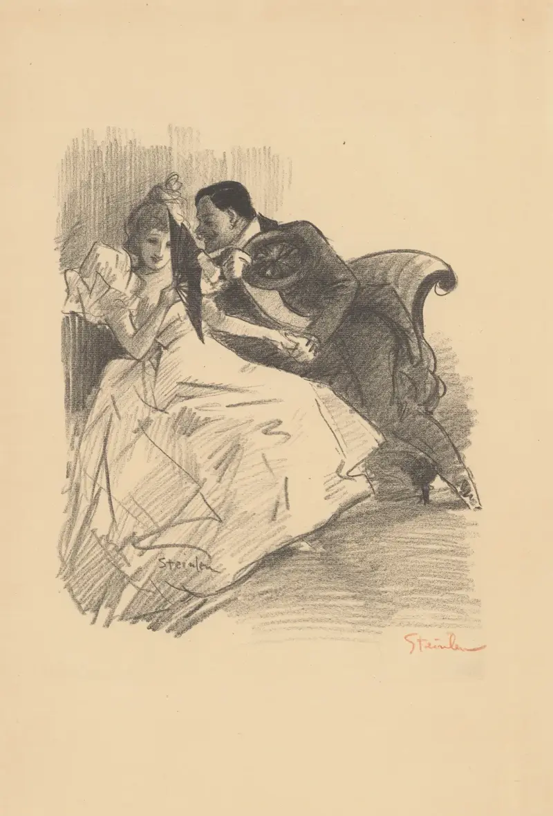 Lille make, poesi av L. Durocher av Théophile Alexandre Steinlen