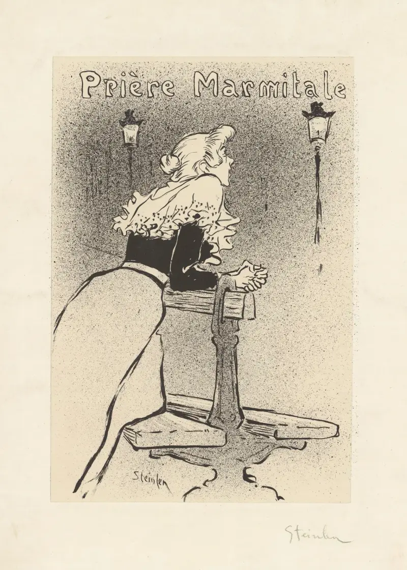 Prière Marmitale av Théophile Alexandre Steinlen