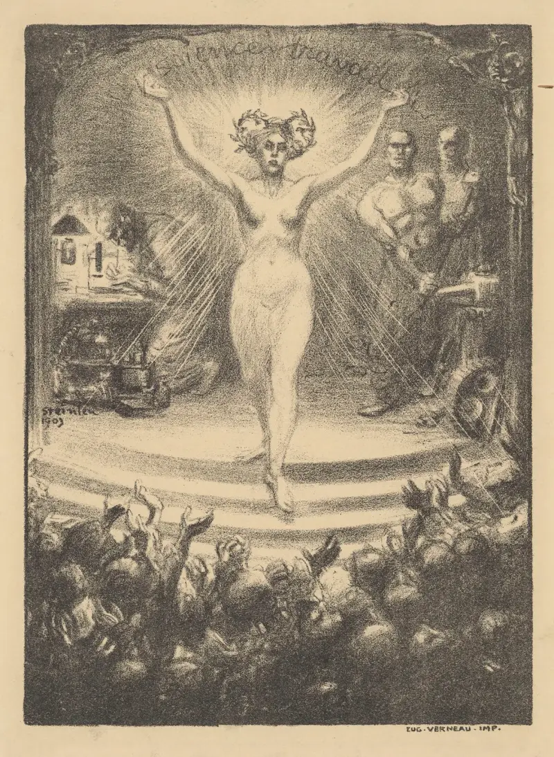 Program för en matiné på Trocadéro av Théophile Alexandre Steinlen