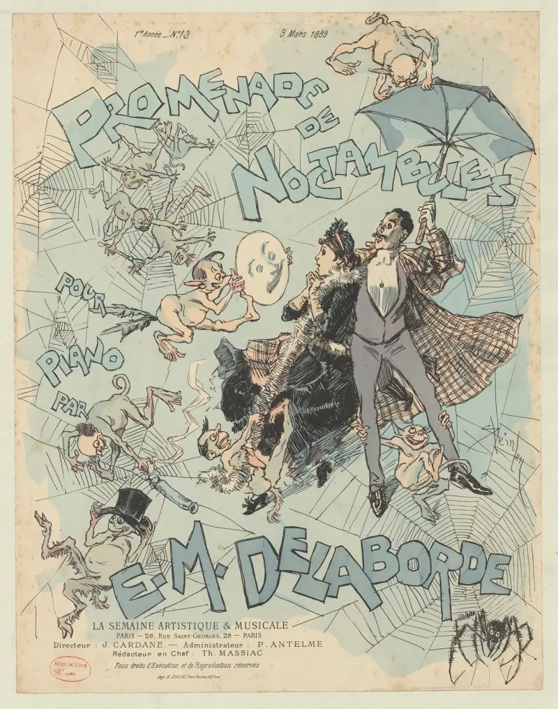 Nattvandrarnas promenad av Théophile Alexandre Steinlen