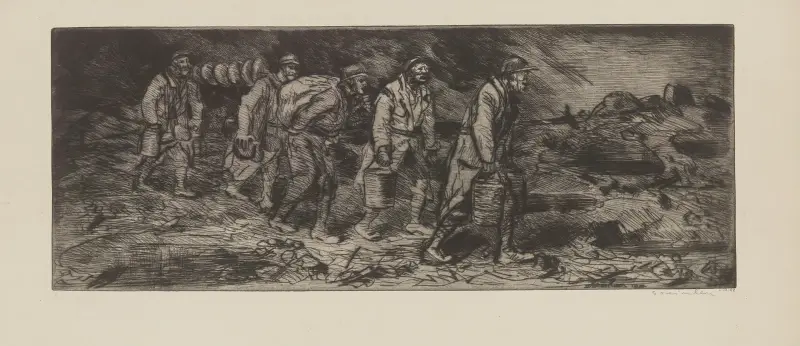 Ravitaillement en première ligne av Théophile Alexandre Steinlen