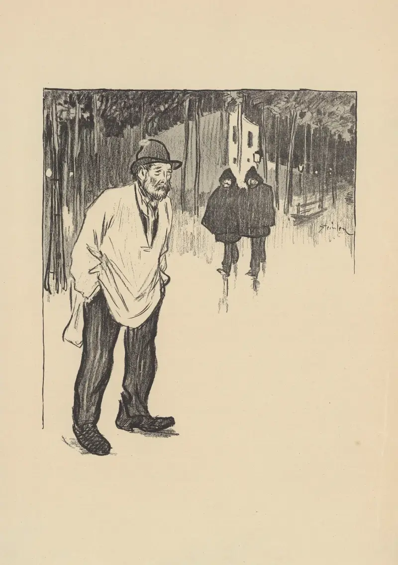 Récidiviste av Théophile Alexandre Steinlen