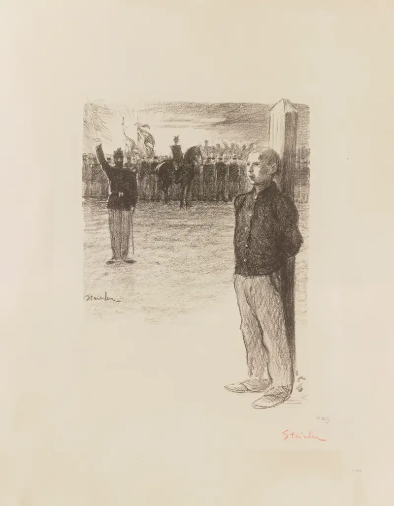 Civil rehabilitering och militär avrättning av Théophile Alexandre Steinlen
