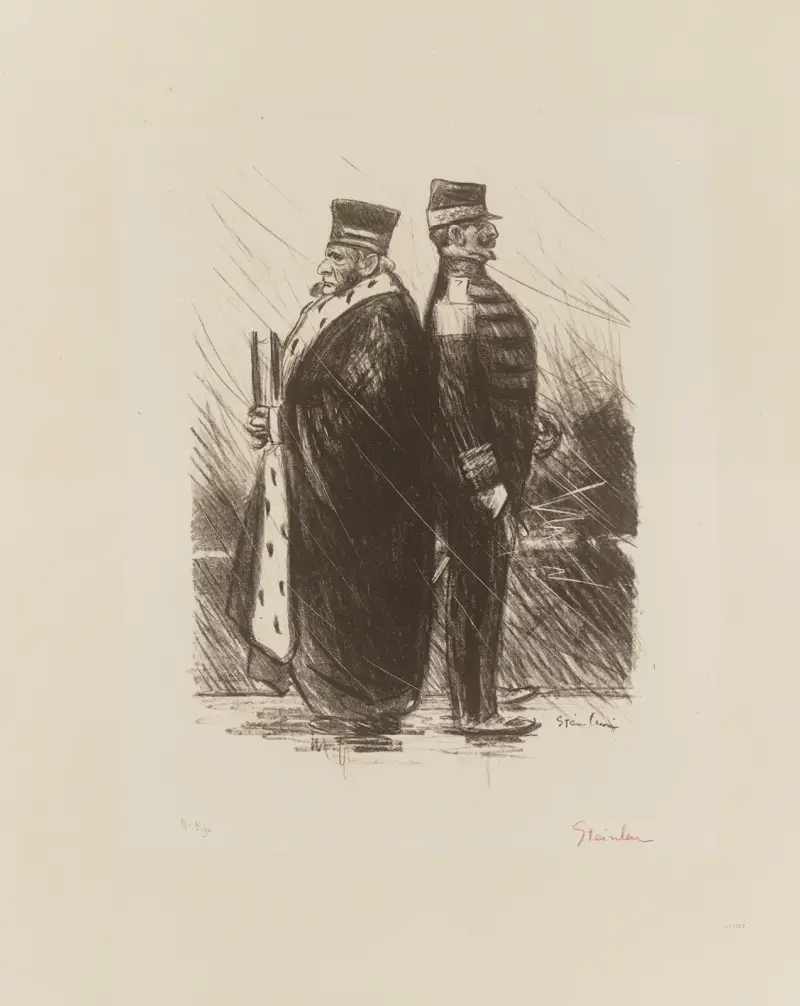 Saluons-les! av Théophile Alexandre Steinlen