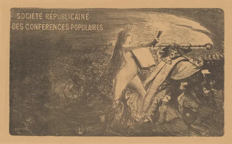 Société républicaine des conférences populaires av Théophile Alexandre Steinlen